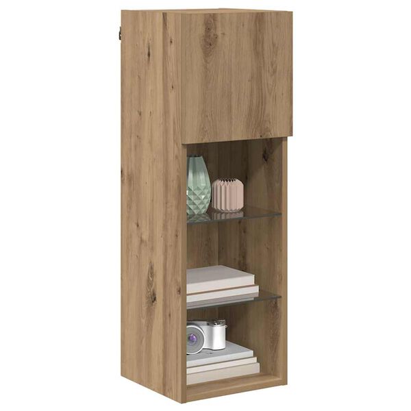 vidaXL Wall-mounted TV Cabinet Artisan Oak 30.5 x 30 x 90 cm