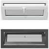 vidaXL Basement Window RISOR 100 x 40 cm PVC and Glass