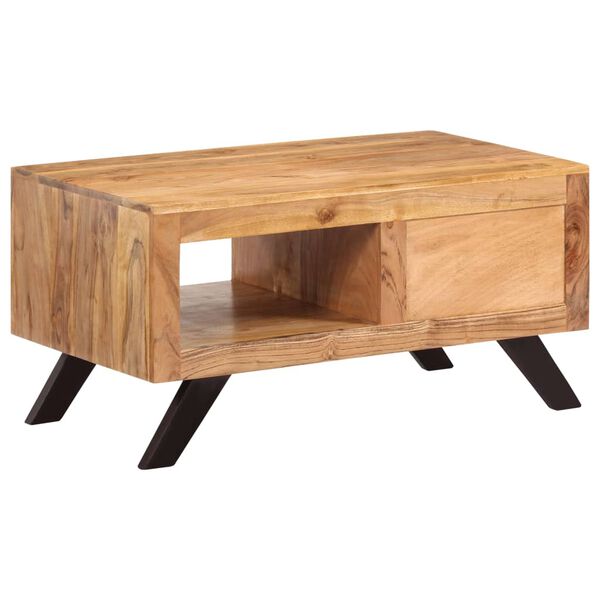 vidaXL Coffee Table 90x50x45 cm Solid Acacia Wood