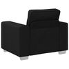 vidaXL Sofa Black 100 x 77 x 82 cm Fabric