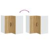 vidaXL Kitchen Wall Corner Cabinet Kalmar Artisan Oak Engineered Wood