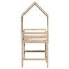 vidaXL Loft Bed with Ladder and Roof without Mattress 90x190 cm Single