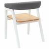 vidaXL Dining Chairs 2 pcs White 54 x 57 x 73 cm Solid Rubber Wood