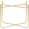 vidaXL Side Table Black and Gold 38x38x38.5 cm MDF