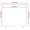 vidaXL Outdoor Roller Blind 160x250 cm Cream