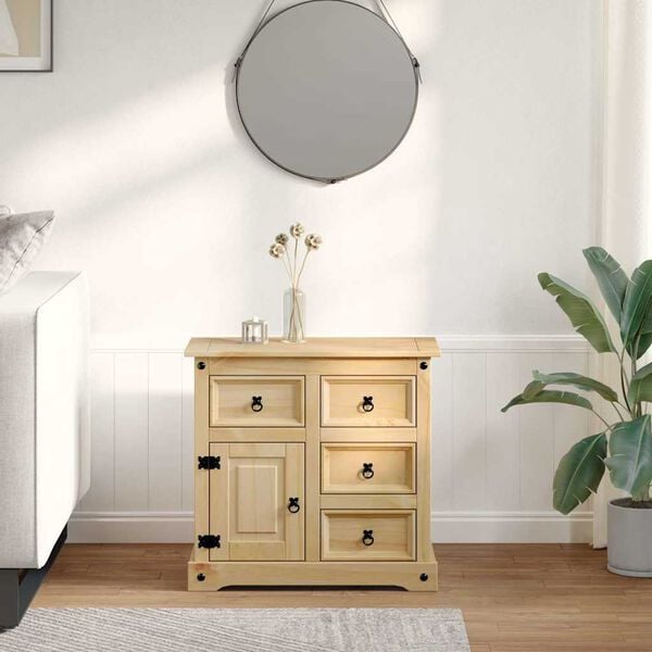 vidaXL Sideboard Corona 80x40x75 cm Solid Wood Pine