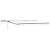 vidaXL Electric Retractable Awning White and Anthracite 4.5 x 3 m