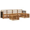 vidaXL Outdoor Sofa Set 6 pcs Natural