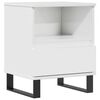 vidaXL Bedside Cabinet High Gloss White 40x35x50 cm Engineered Wood