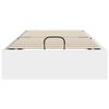 vidaXL Ottoman Bed Frame White 203 x 100 x 25 cm Chipboard