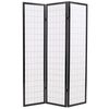 vidaXL Folding 3-Panel Room Divider Japanese Style 120x170 cm Black