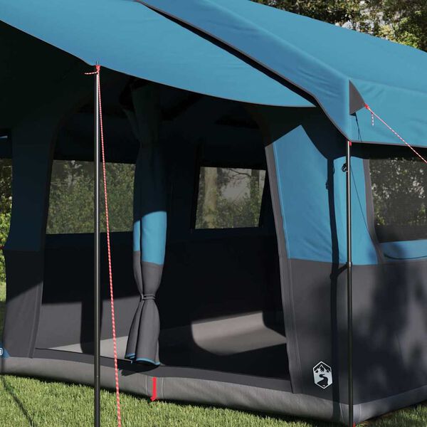 vidaXL Family Tent with Roof Blue and Grey 324 x 255 x 230 cm