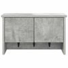 vidaXL Wall-Mounted Coat Rack with Shelf Concrete Grey 50 x 20 x 30 cm