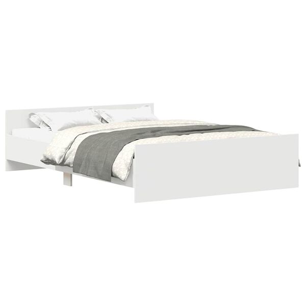 vidaXL Bed Frame without Mattress White 140x200 cm