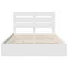 vidaXL Storage Bed with Headboard White 140 x 200 cm Engineered Wood