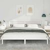 vidaXL Bed Frame with Headboard White 180 x 210 cm Solid Pine Wood