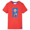 Kids' T-shirt with Short Sleeves Red 104