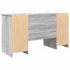 vidaXL Desk with Drawer Grey sonoma 140 x 49 x 76 cm Engineered wood