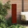 vidaXL Garden Privacy Screen Rusty 32 x 140 cm Weathering steel