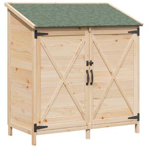 vidaXL Garden Shed Natural 106 x 56 x 113.5 cm Solid Fir Wood