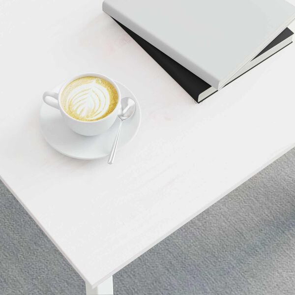 vidaXL Coffee Table White 40 x 40 x 36 cm Solid Pine Wood