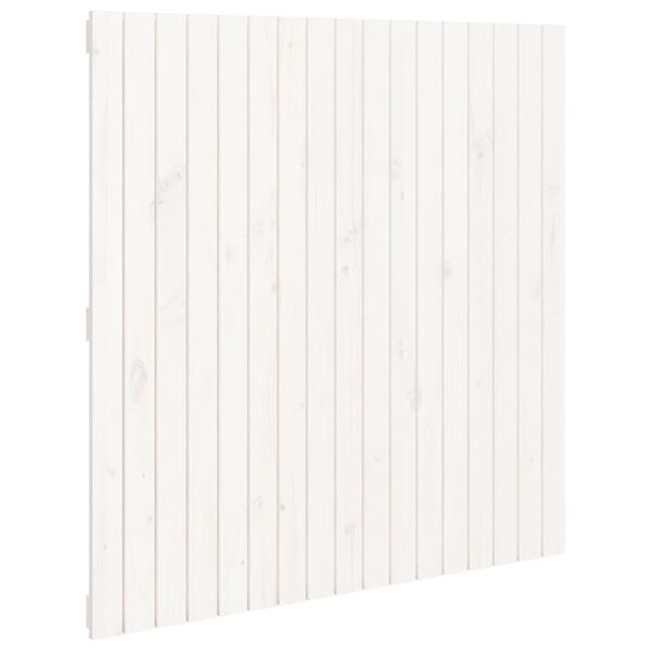 vidaXL Wall Headboard White 108x3x110 cm Solid Wood Pine