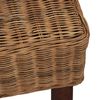 vidaXL Dining Chairs 6 pcs Brown Natural Rattan