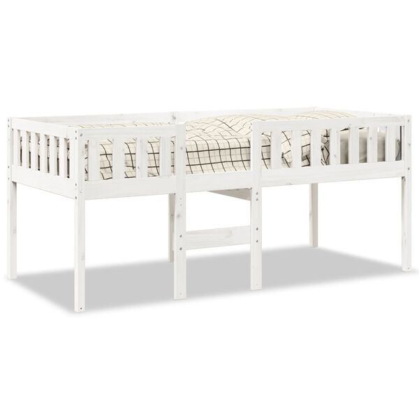 vidaXL Children's Bed without Mattress White 90x200 cm Solid Wood Pine