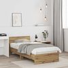vidaXL Bed Frame Artisan Oak 75 x 190 cm Engineered Wood