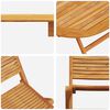 vidaXL Garden Dining Set Folding 5 pcs Brown Solid acacia wood