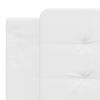 vidaXL Bed Frame without Mattress "Zadar" White 180x200 cm Super King Faux Leather