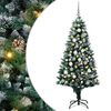 vidaXL Artificial Christmas Tree with 300 LEDs with Stand Green 180 cm