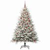vidaXL Artificial Pre-lit Christmas Tree with Ball Set Green 180 cm