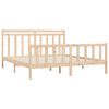 vidaXL Bed Frame Solid Wood Pine 200x200 cm