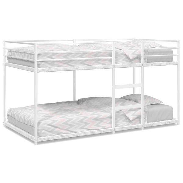 vidaXL Bunk Bed without Mattress White 80x200 cm Steel