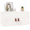 vidaXL Wall Cabinets 2 pcs White 60x30x30 cm Solid Wood Pine