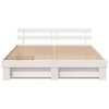 vidaXL Bed Frame with Headboard White 180 x 200 cm Solid Pine Wood