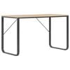 vidaXL Computer Desk Black and Oak 120x60x73 cm