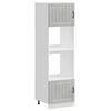 vidaXL Oven Cabinets 2 pcs "Lucca" Concrete Grey Engineered Wood