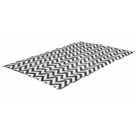 Bo-Camp Outdoor Rug Chill mat Wave 2x1.8 m M Black and White