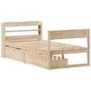 vidaXL Bed Frame without Mattress 100x200 cm Solid Wood Pine