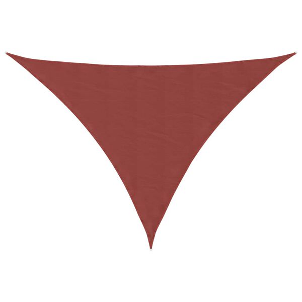 vidaXL Sunshade Sail Oxford Fabric Triangular 3x4x4 m Terracotta