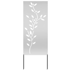 vidaXL Garden Privacy Screen Silver 50 x 140 cm Galvanised steel