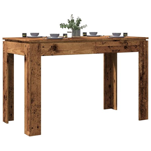 vidaXL Dining Table Old Wood 120x60x76 cm Engineered Wood