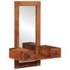 vidaXL Wall Mirror with Drawers 60x33x90 cm Solid Wood Acacia