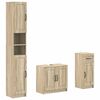 vidaXL 3 Piece Bathroom Cabinet Set UTRECHT Engineered Wood