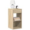 vidaXL Bedside Cabinets with Drawer 2 pcs Sonoma Oak 35x34x66.5 cm
