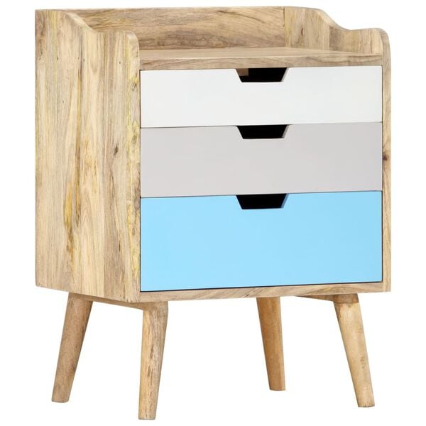 vidaXL Bedside Cabinet 47x35x63 cm Solid Mango Wood