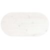 vidaXL Table Top White 70x35x2.5 cm Solid Wood Pine Oval