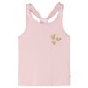 vidaXL Kids' Tank Top Light Pink 128
